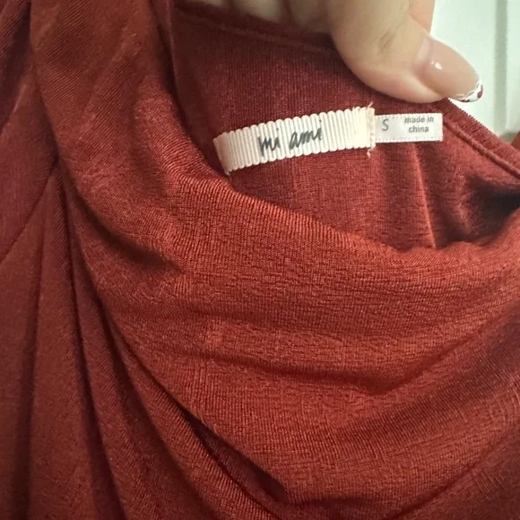 mi ami One-Shoulder Red Cutout Mini Dress - Picture 3 of 3